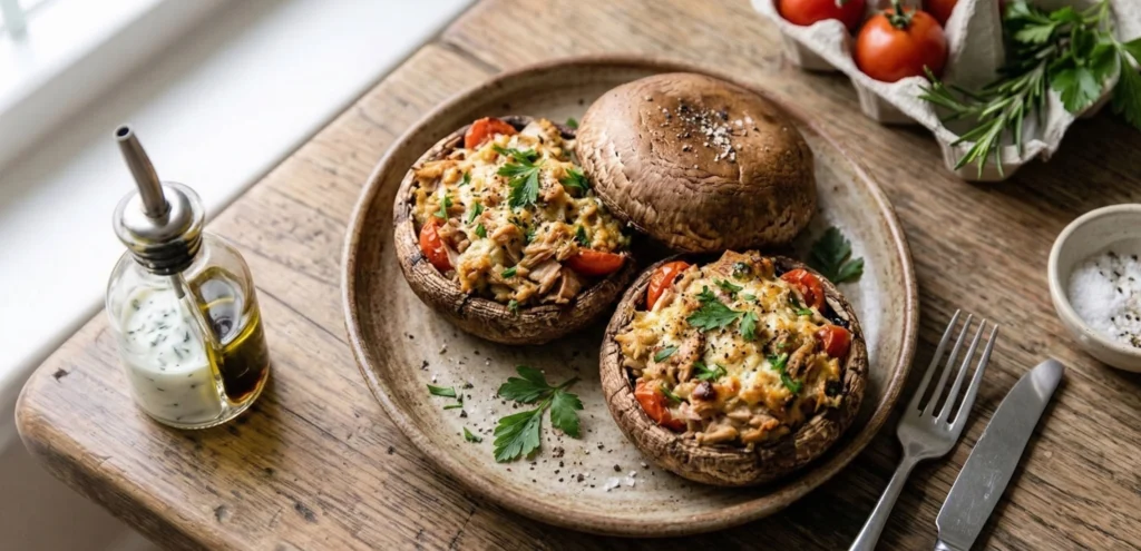 portobello relleno atun 1